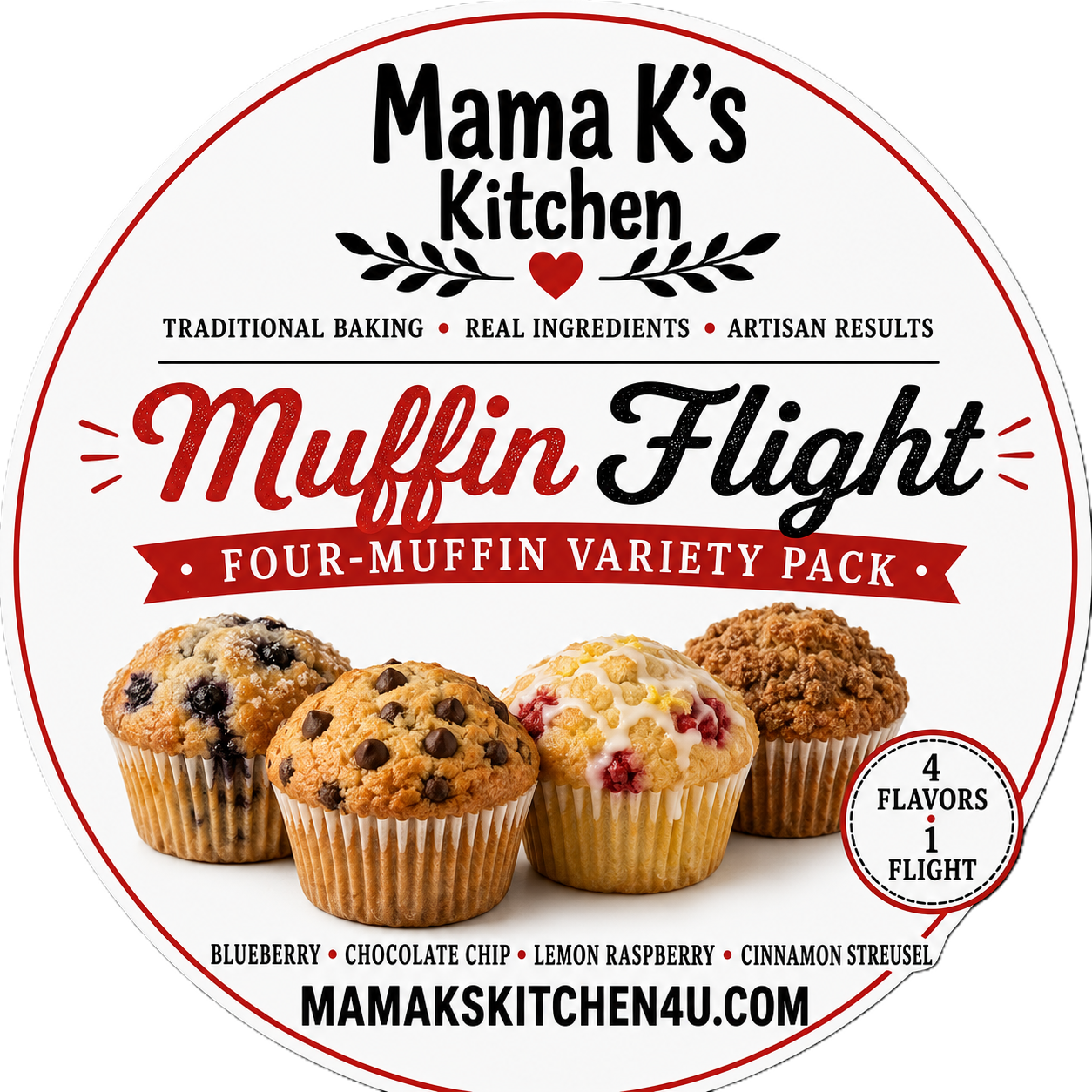 Muffin Flight branded label